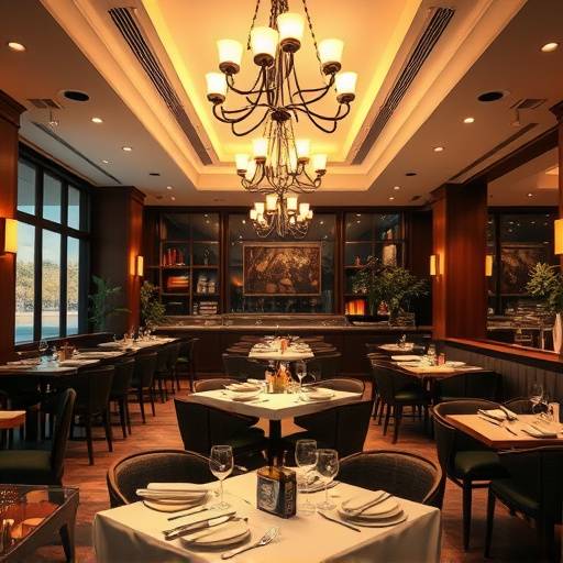 Intérieur d'un restaurant gastronomique